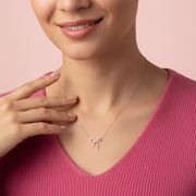 Wilderness Diamond Bow Necklace